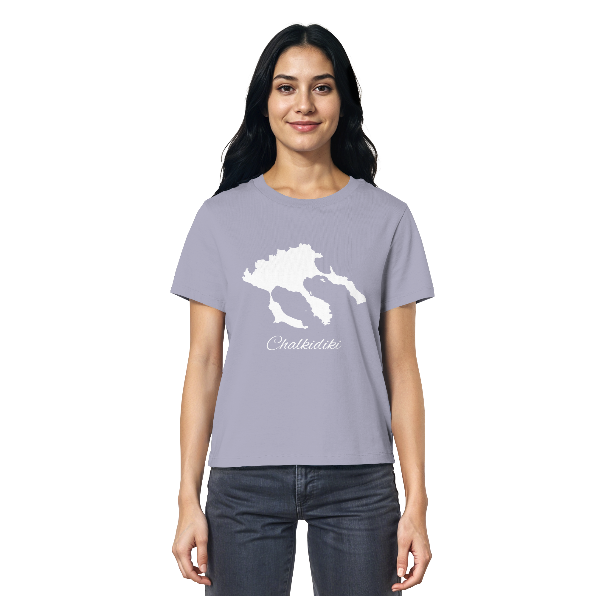 Chalkidiki Silhouette Griechenland - Ladies Organic Shirt