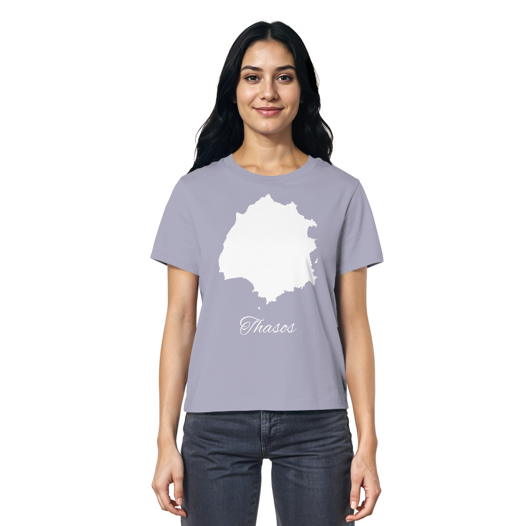 Thasos Silhouette Griechenland - Ladies Organic Shirt