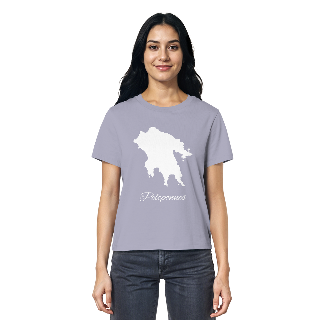 Peloponnes Silhouette Griechenland - Ladies Organic Shirt