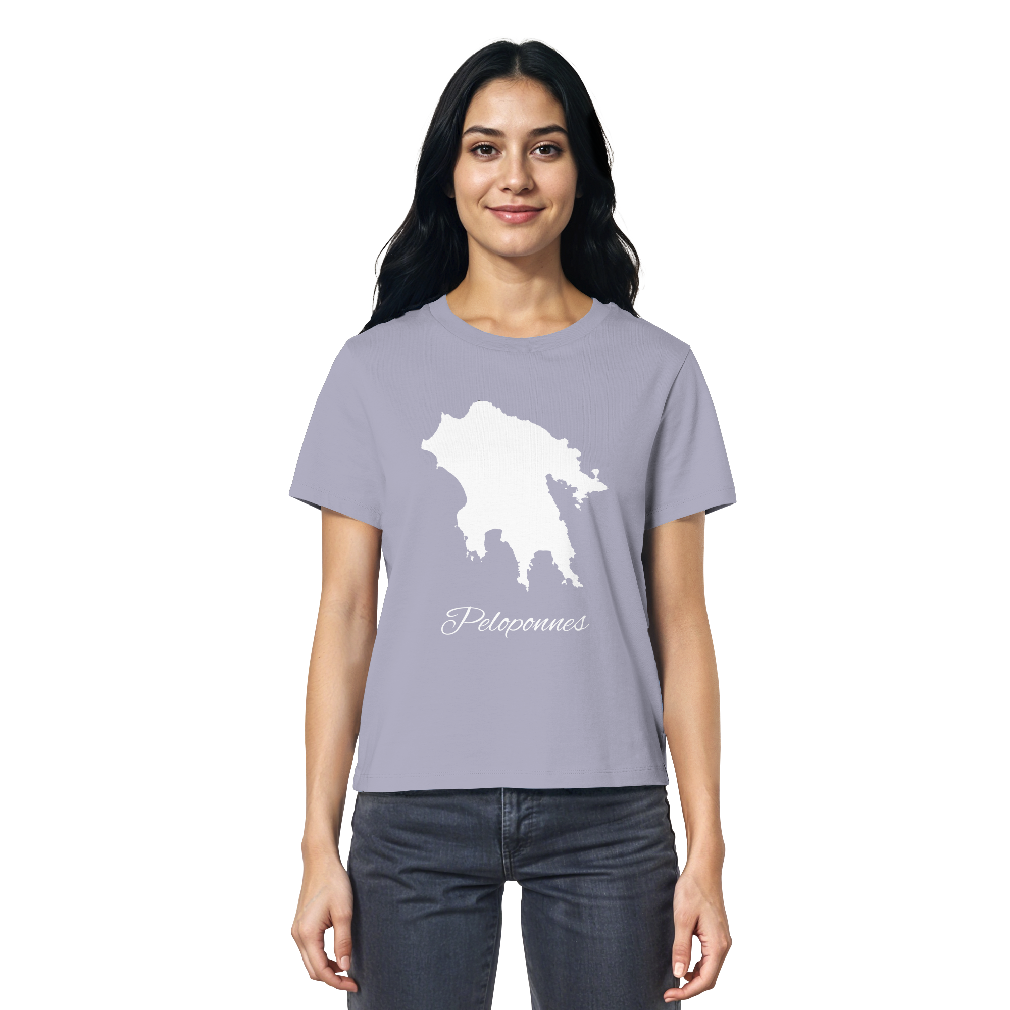 Peloponnes Silhouette Griechenland - Ladies Organic Shirt