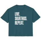 LIVE. SKIATHOS. REPEAT. - Ladies Organic Shirt