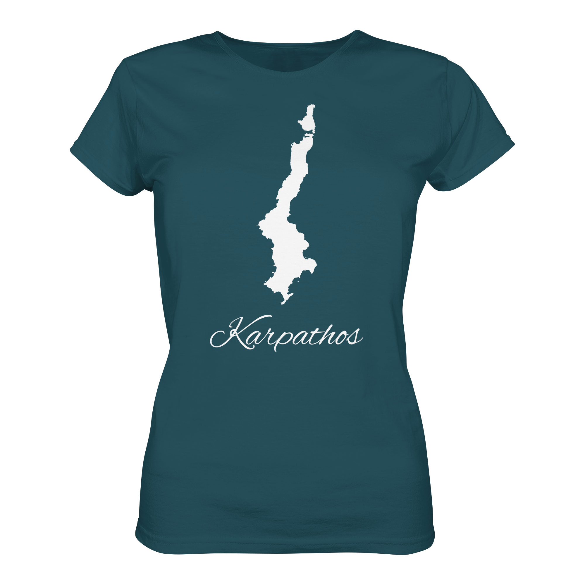 Karpathos Silhouette Griechenland - Ladies Organic Shirt