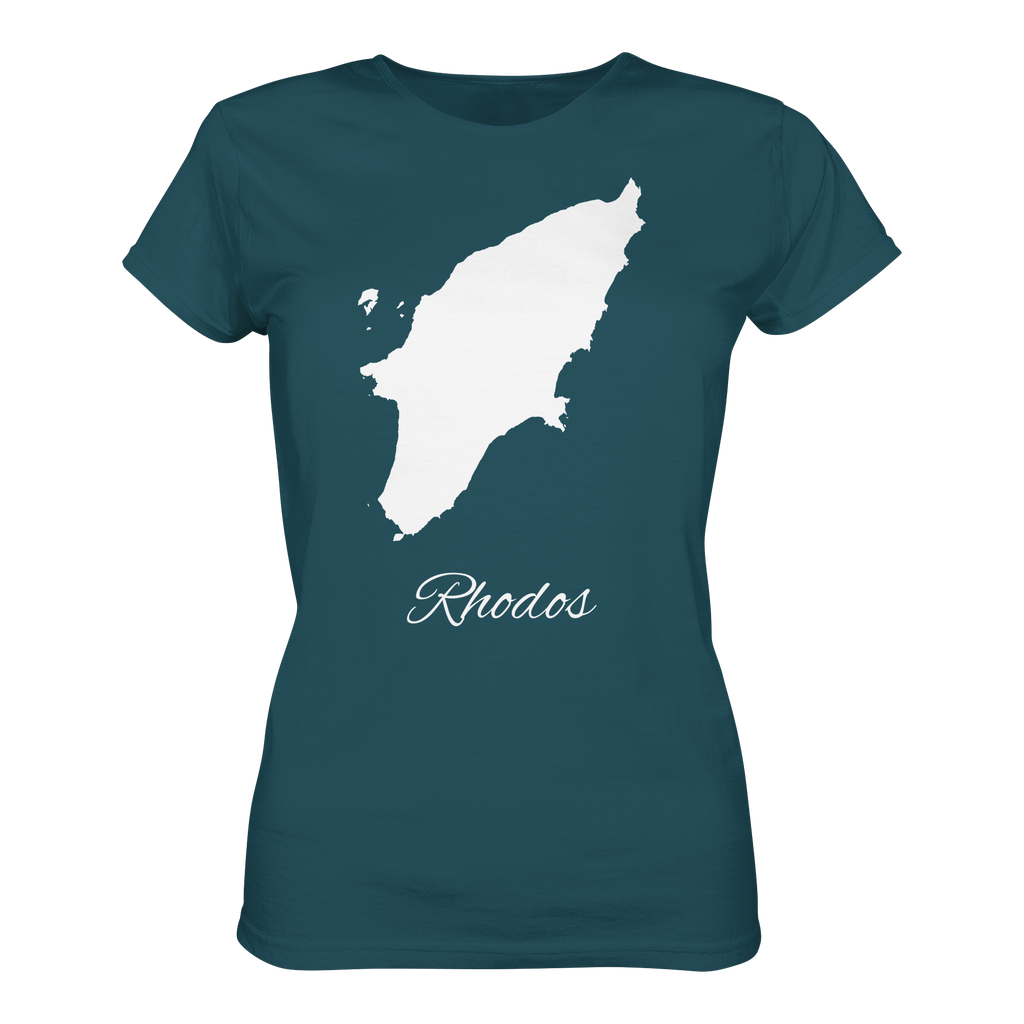Rhodos Silhouette Griechenland - Ladies Organic Shirt