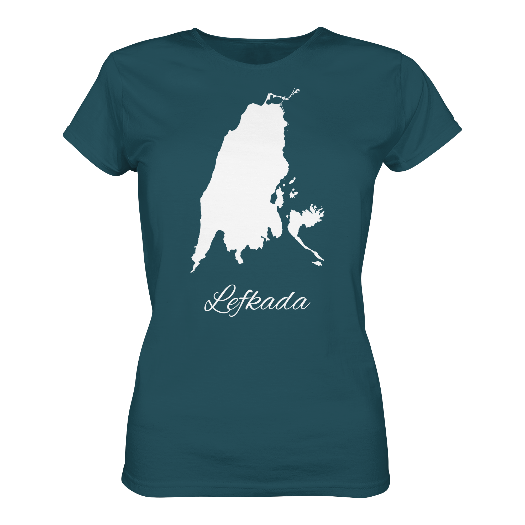 Lefkada Silhouette Griechenland - Ladies Organic Shirt