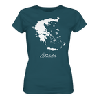 Ellada Silhouette Griechenland - Ladies Organic Shirt