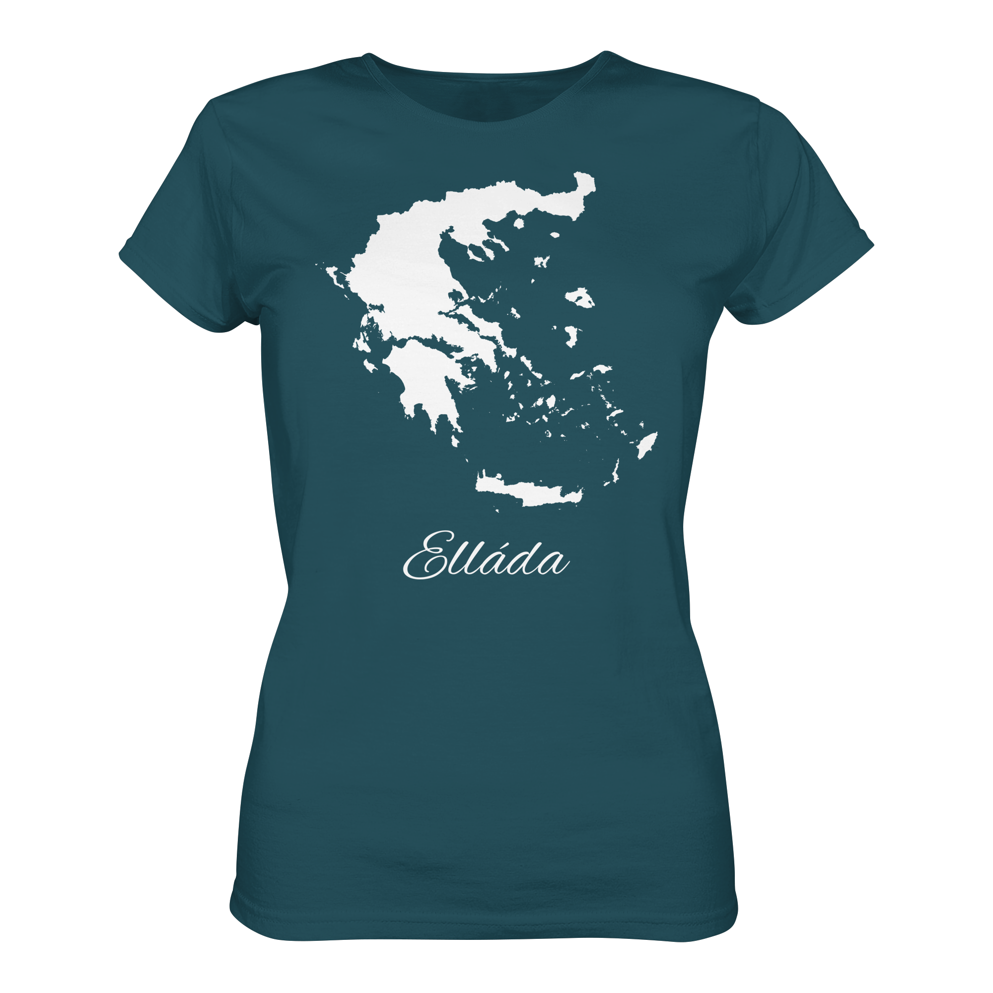 Ellada Silhouette Griechenland - Ladies Organic Shirt
