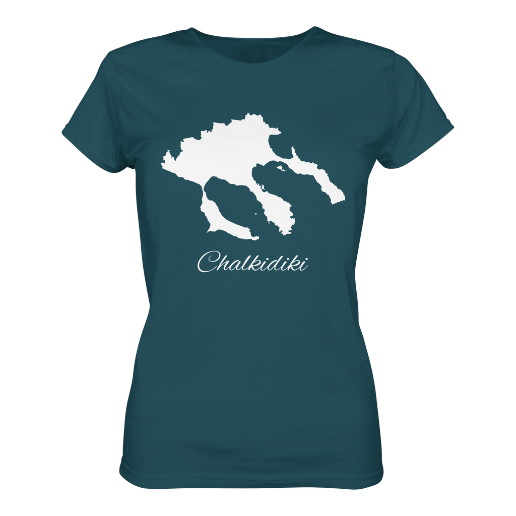 Chalkidiki Silhouette Griechenland - Ladies Organic Shirt