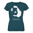 Santorin Silhouette Griechenland - Ladies Organic Shirt