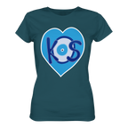 Kos - Blaues Herz - Ladies Organic Shirt