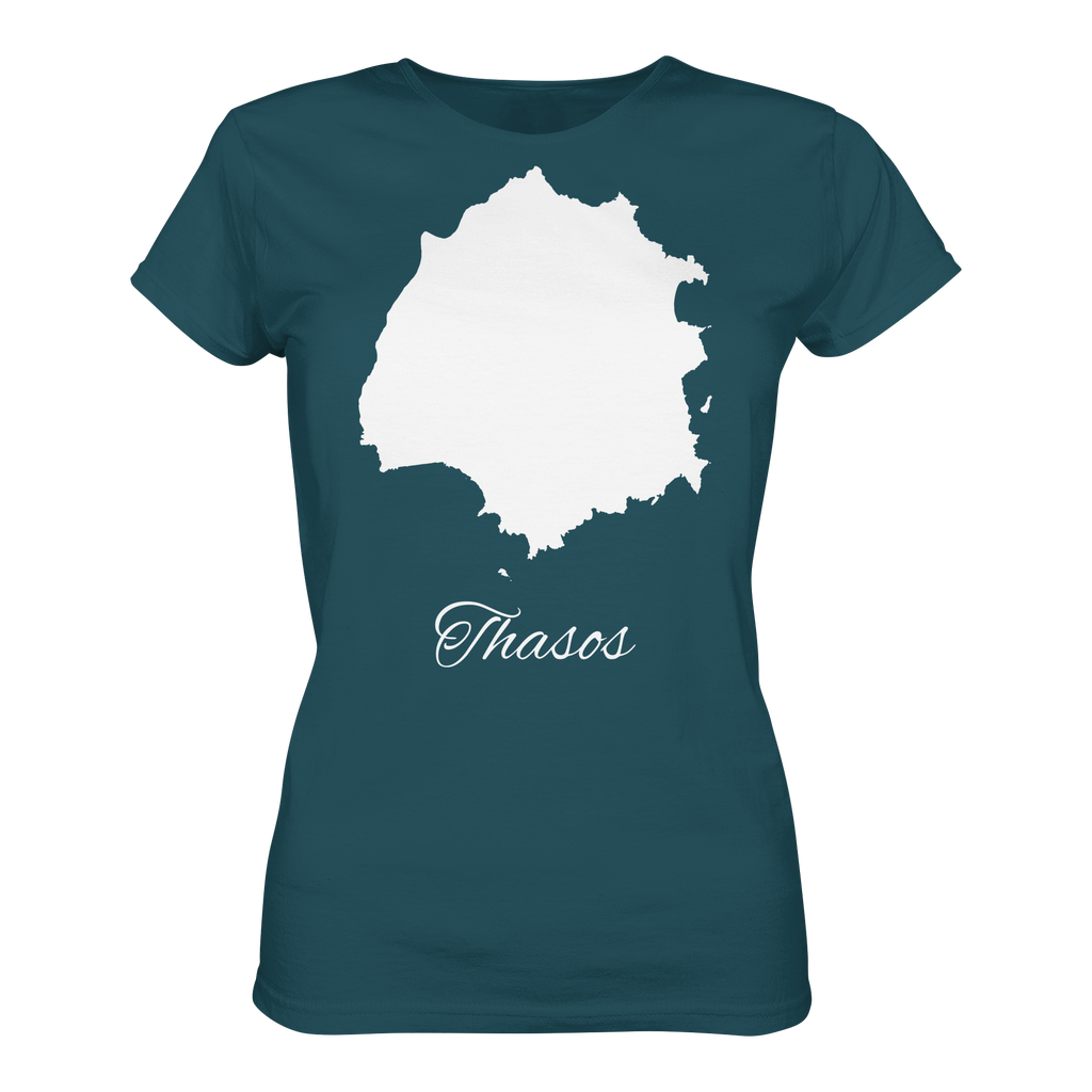 Thasos Silhouette Griechenland - Ladies Organic Shirt