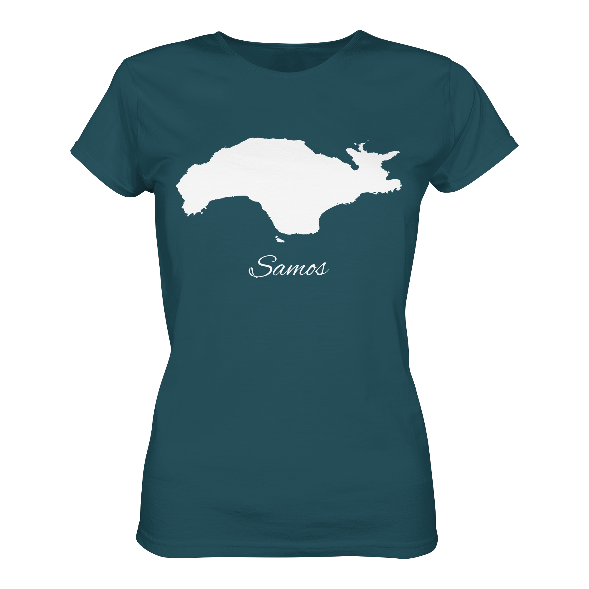 Samos Silhouette Griechenland - Ladies Organic Shirt