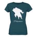 Peloponnes Silhouette Griechenland - Ladies Organic Shirt