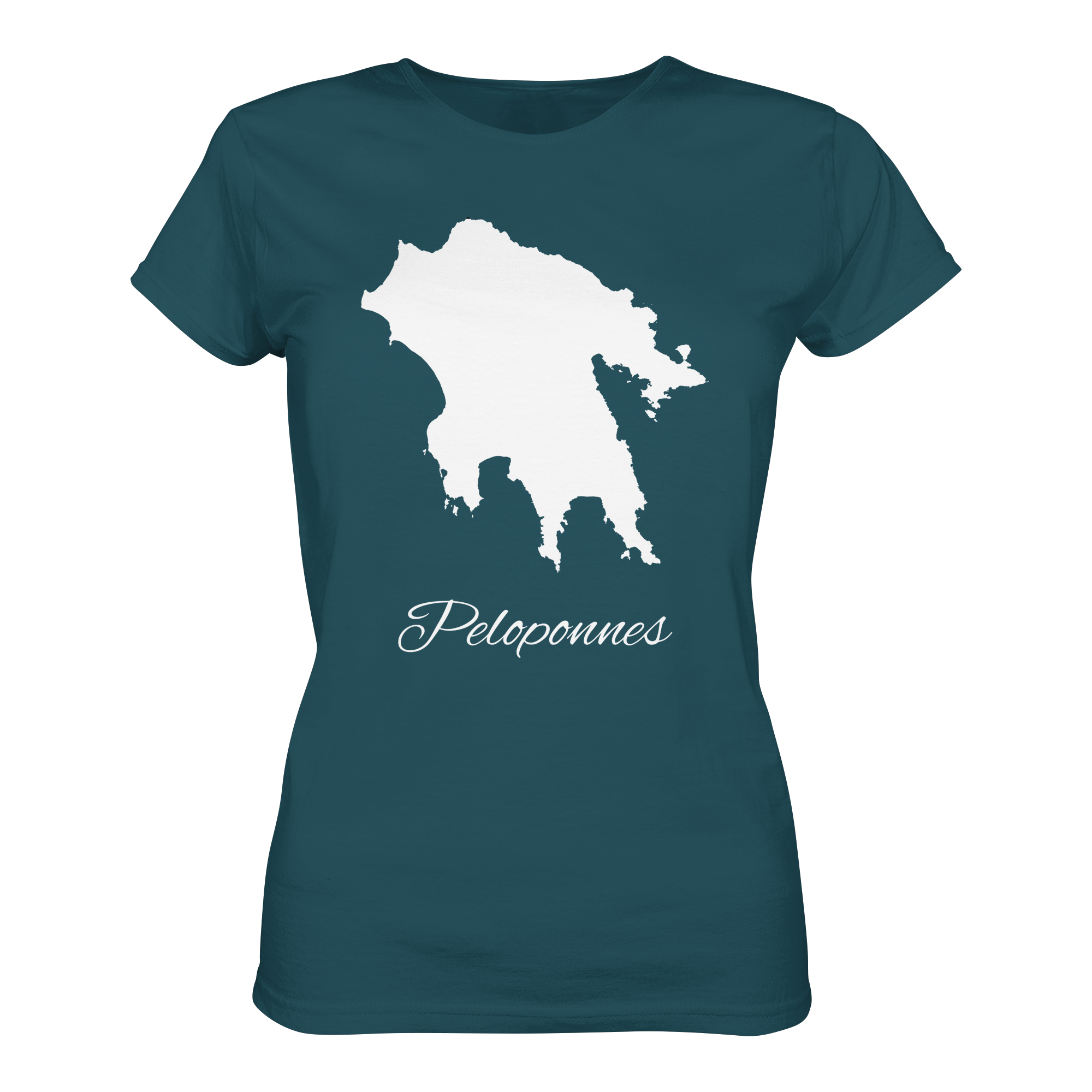 Peloponnes Silhouette Griechenland - Ladies Organic Shirt