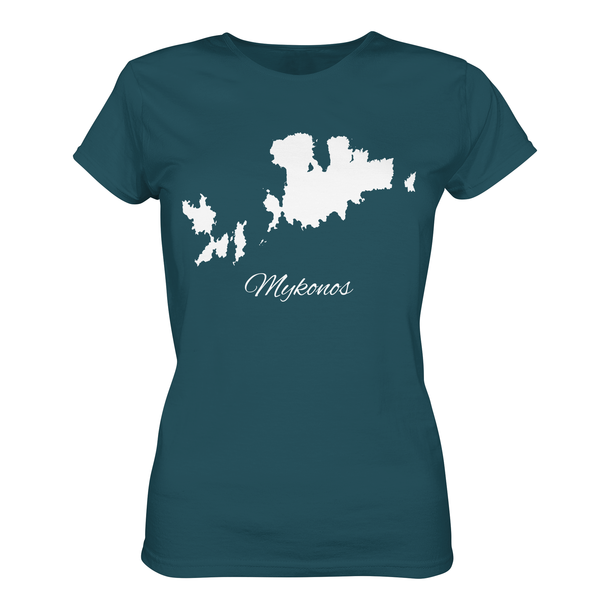 Mykonos Silhouette Griechenland - Ladies Organic Shirt