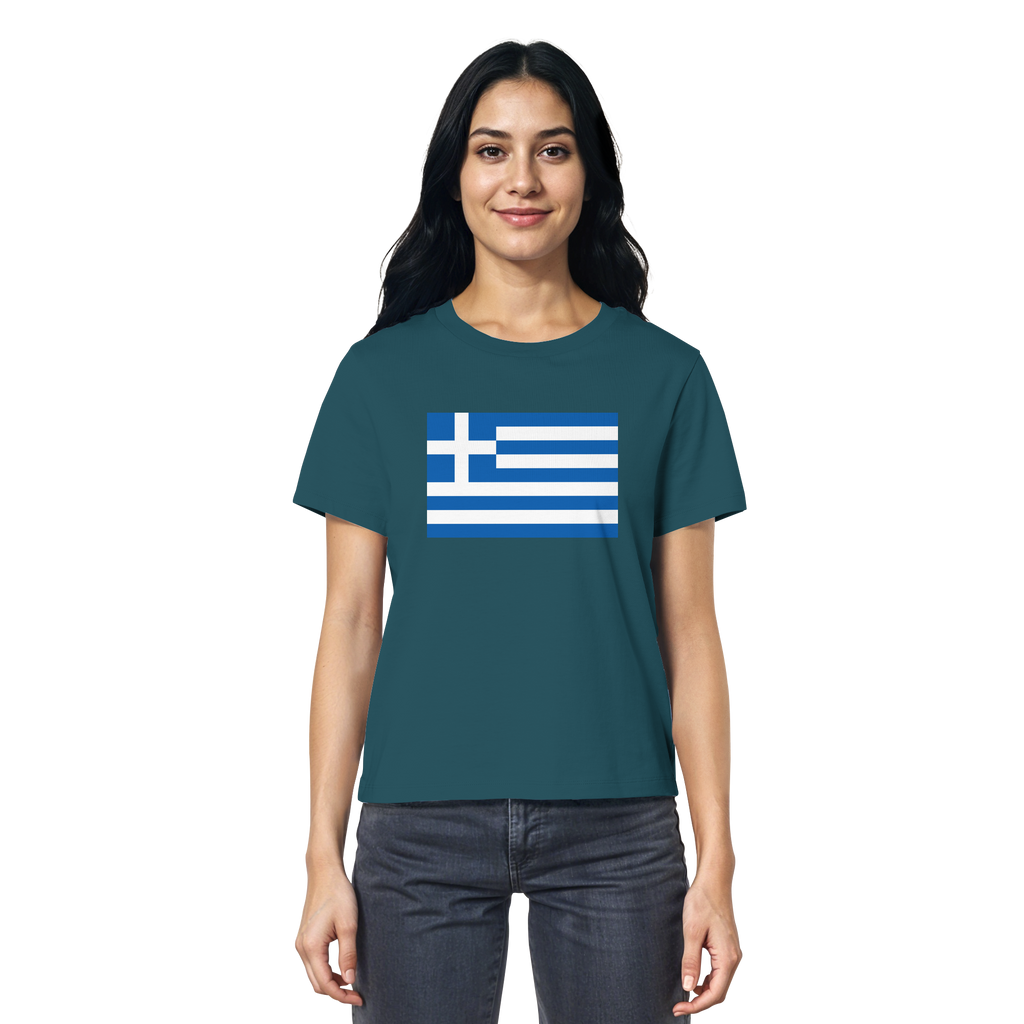 Griechenland Flagge - Ladies Organic Shirt