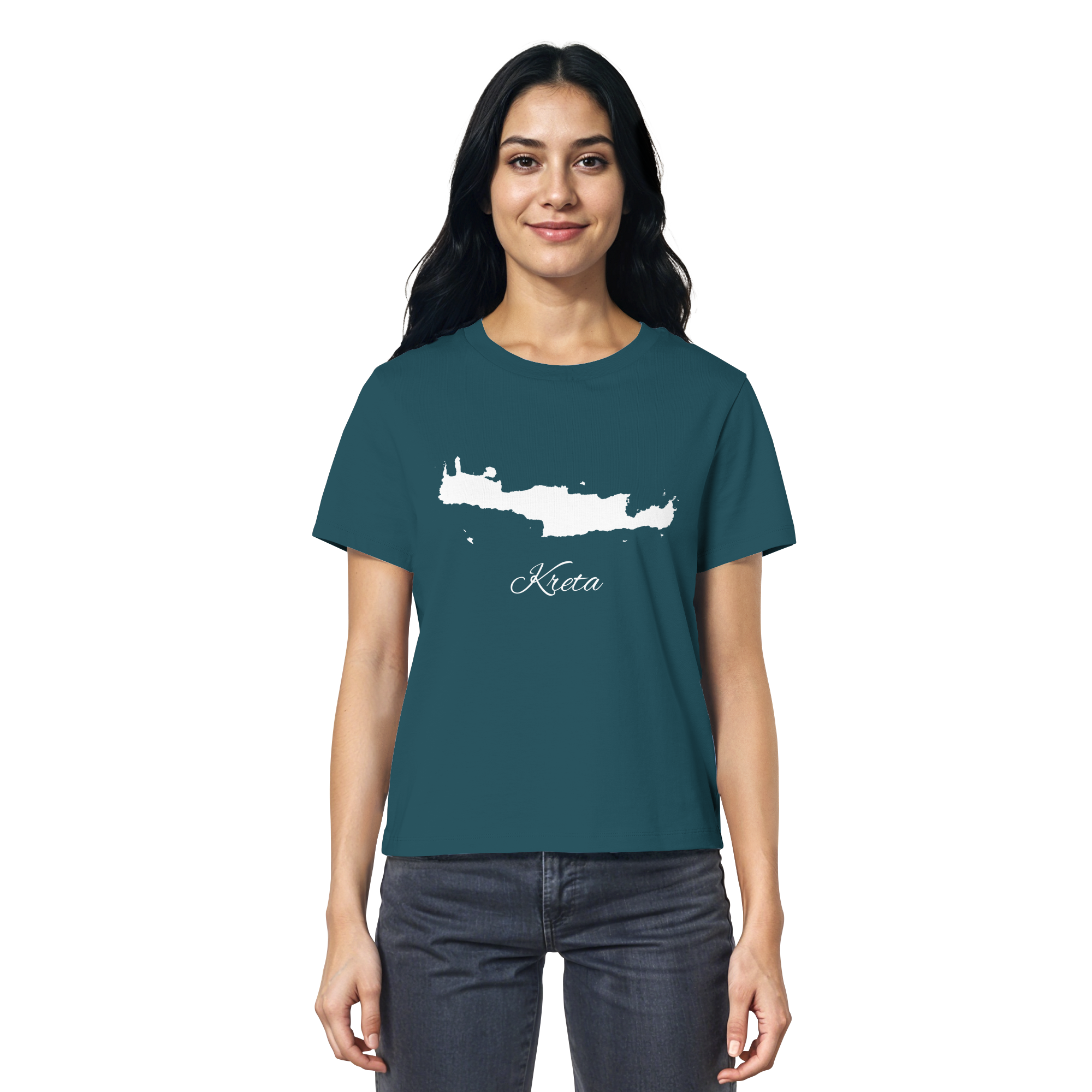 Kreta Silhouette Griechenland - Ladies Organic Shirt