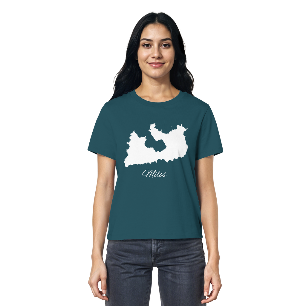 Milos Silhouette Griechenland - Ladies Organic Shirt