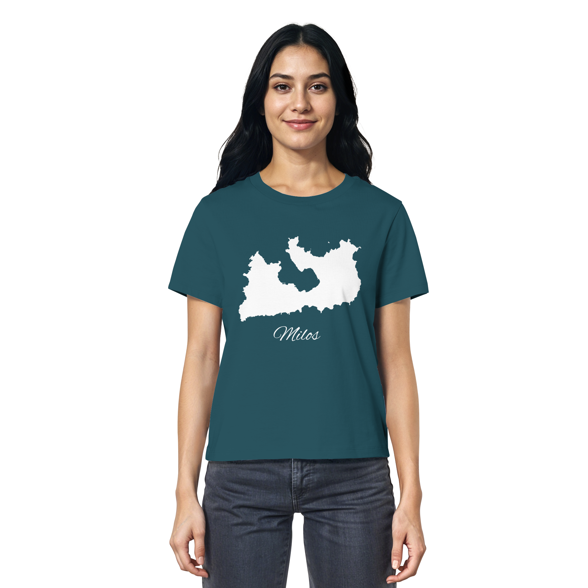 Milos Silhouette Griechenland - Ladies Organic Shirt