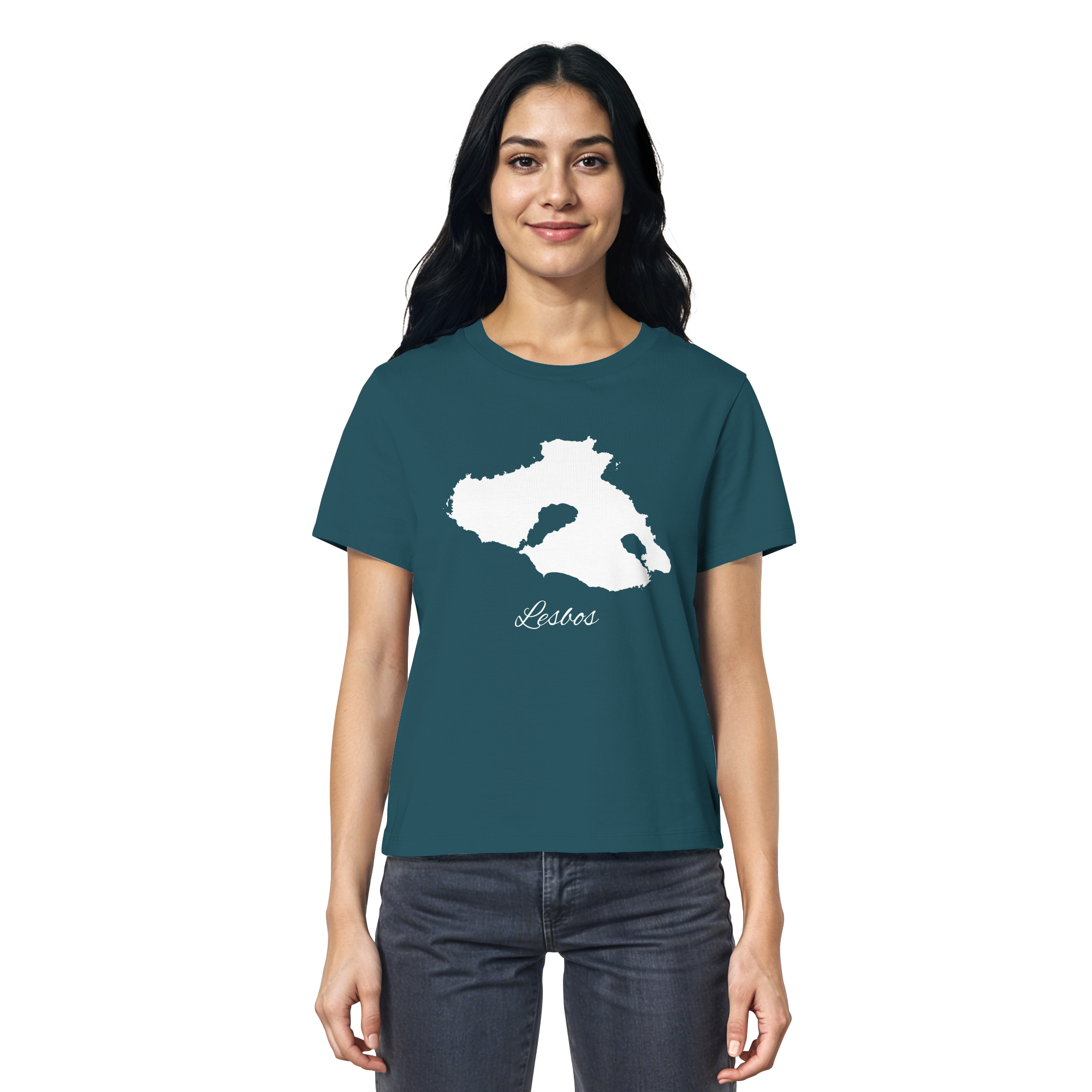 Lesbos Silhouette Griechenland - Ladies Organic Shirt