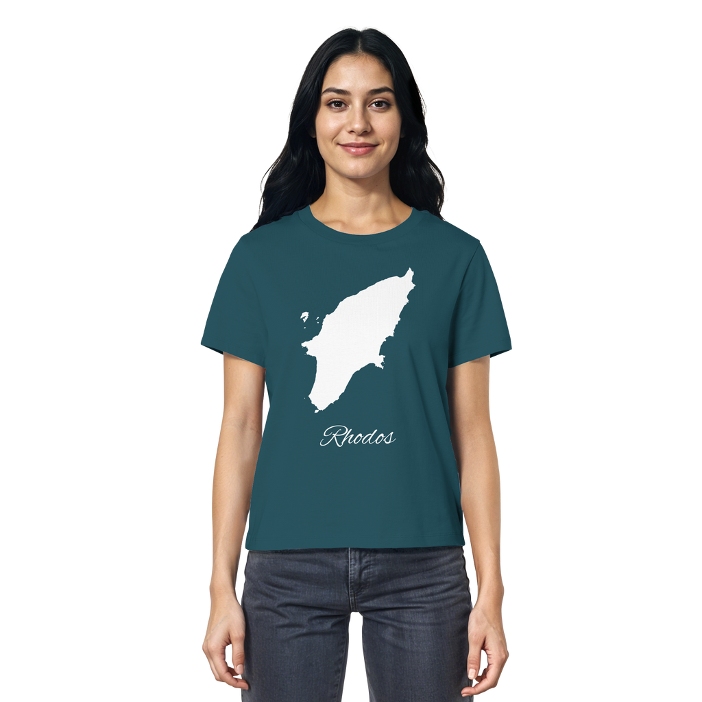 Rhodos Silhouette Griechenland - Ladies Organic Shirt