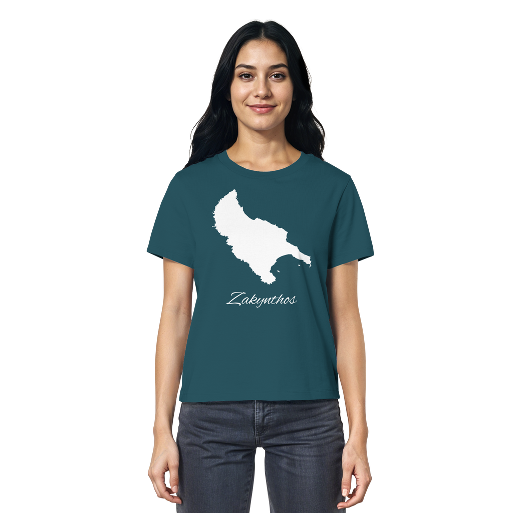 Zakynthos Silhouette Griechenland - Ladies Organic Shirt