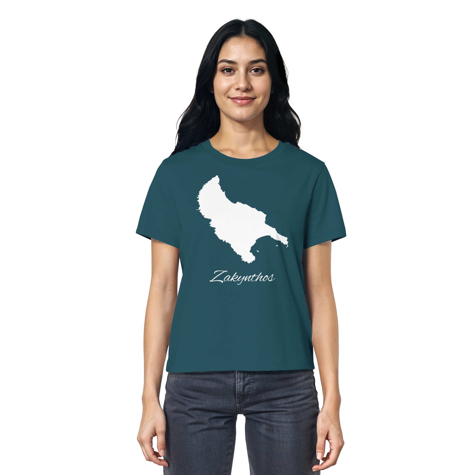 Zakynthos Silhouette Griechenland - Ladies Organic Shirt