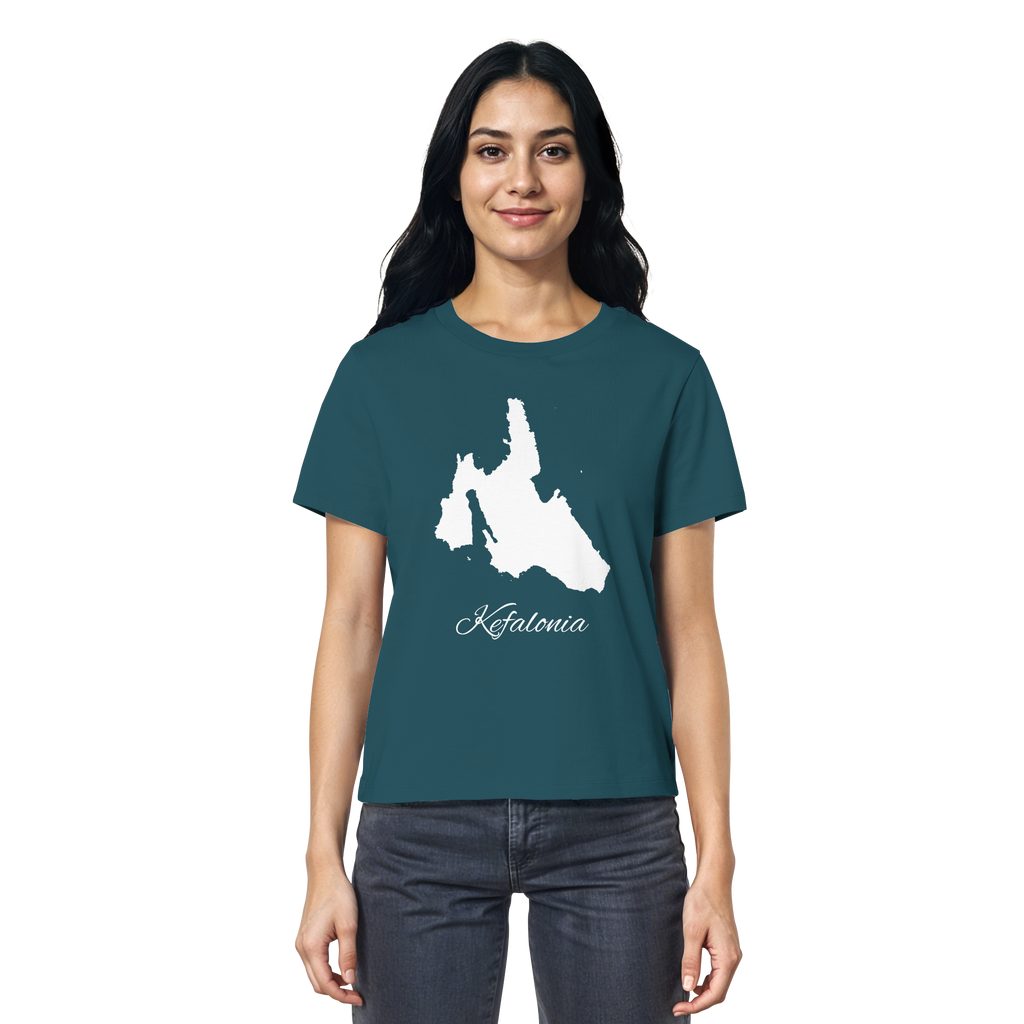 Kefalonia Silhouette Griechenland - Ladies Organic Shirt
