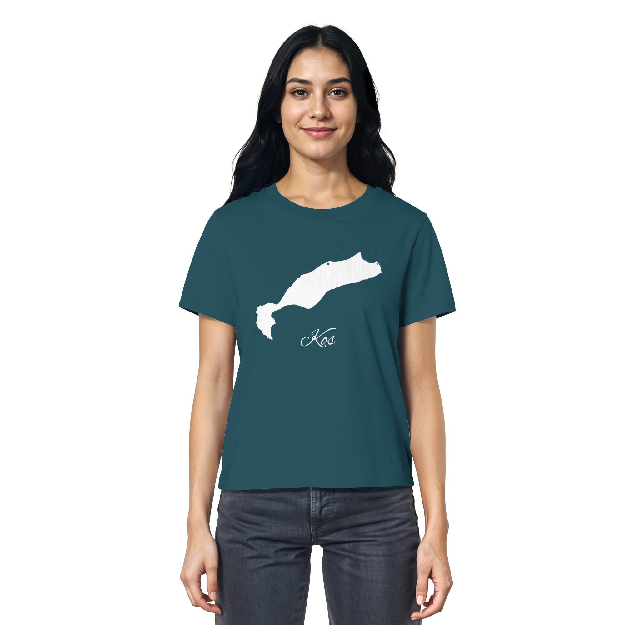 Kos Silhouette Griechenland - Ladies Organic Shirt