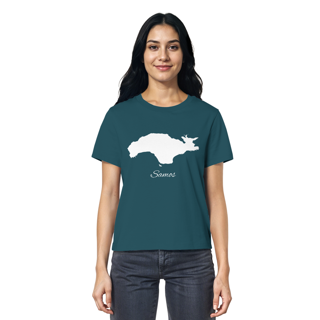 Samos Silhouette Griechenland - Ladies Organic Shirt