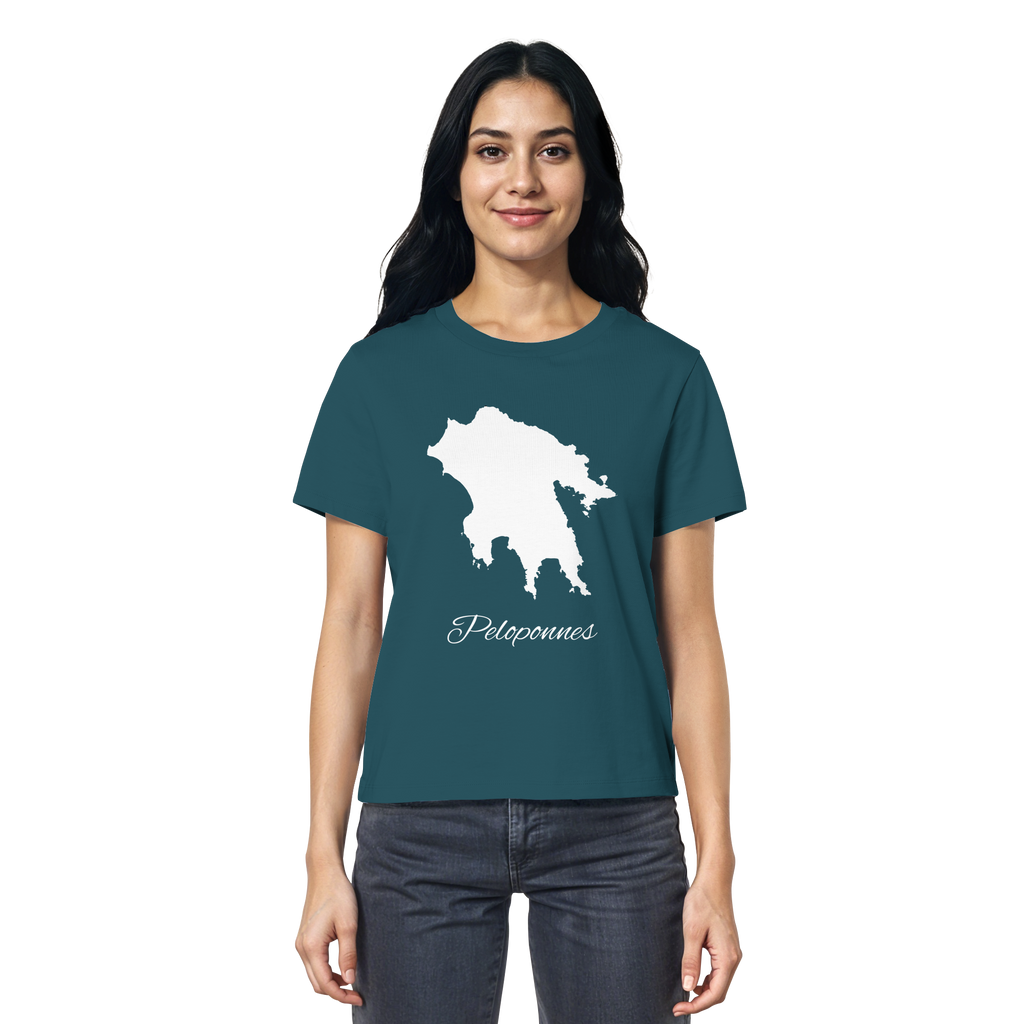 Peloponnes Silhouette Griechenland - Ladies Organic Shirt