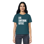 LIVE. SANTORINI. REPEAT. - Ladies Organic Shirt