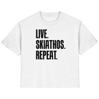LIVE. SKIATHOS. REPEAT. - Ladies Organic Shirt
