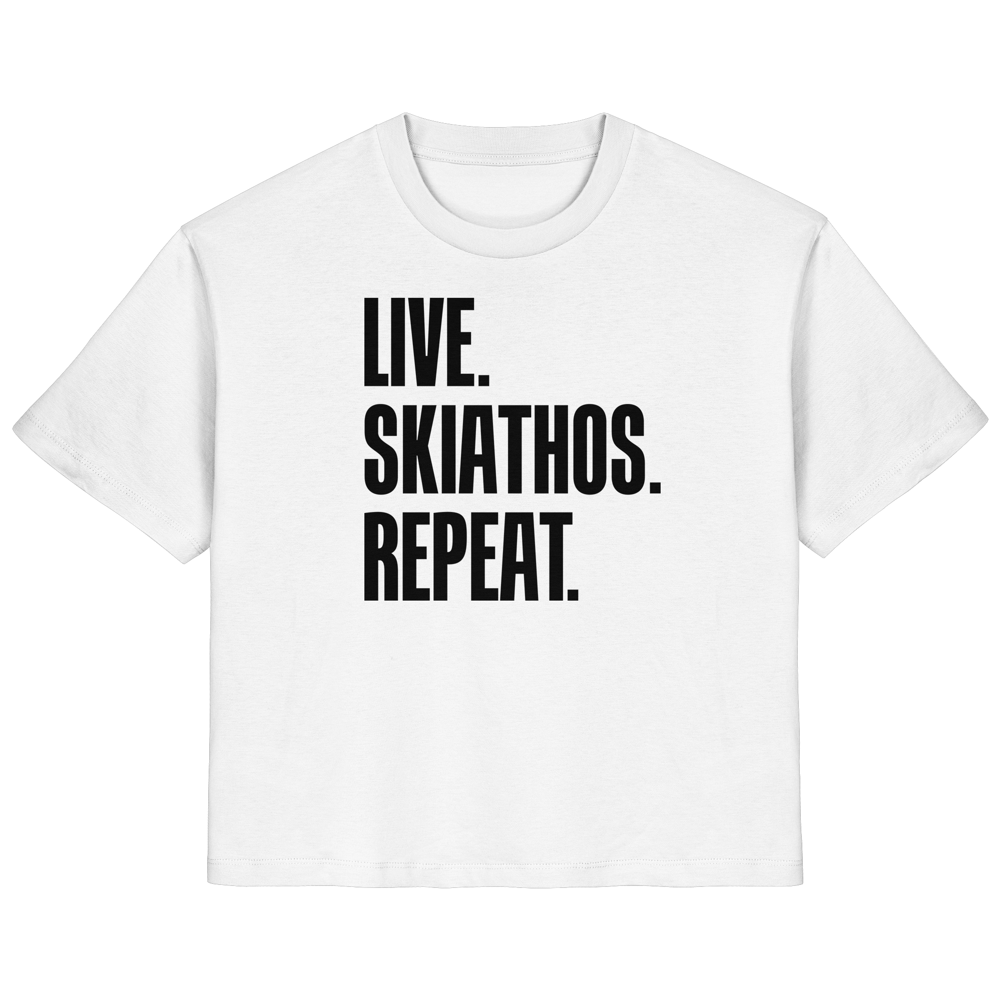 LIVE. SKIATHOS. REPEAT. - Ladies Organic Shirt