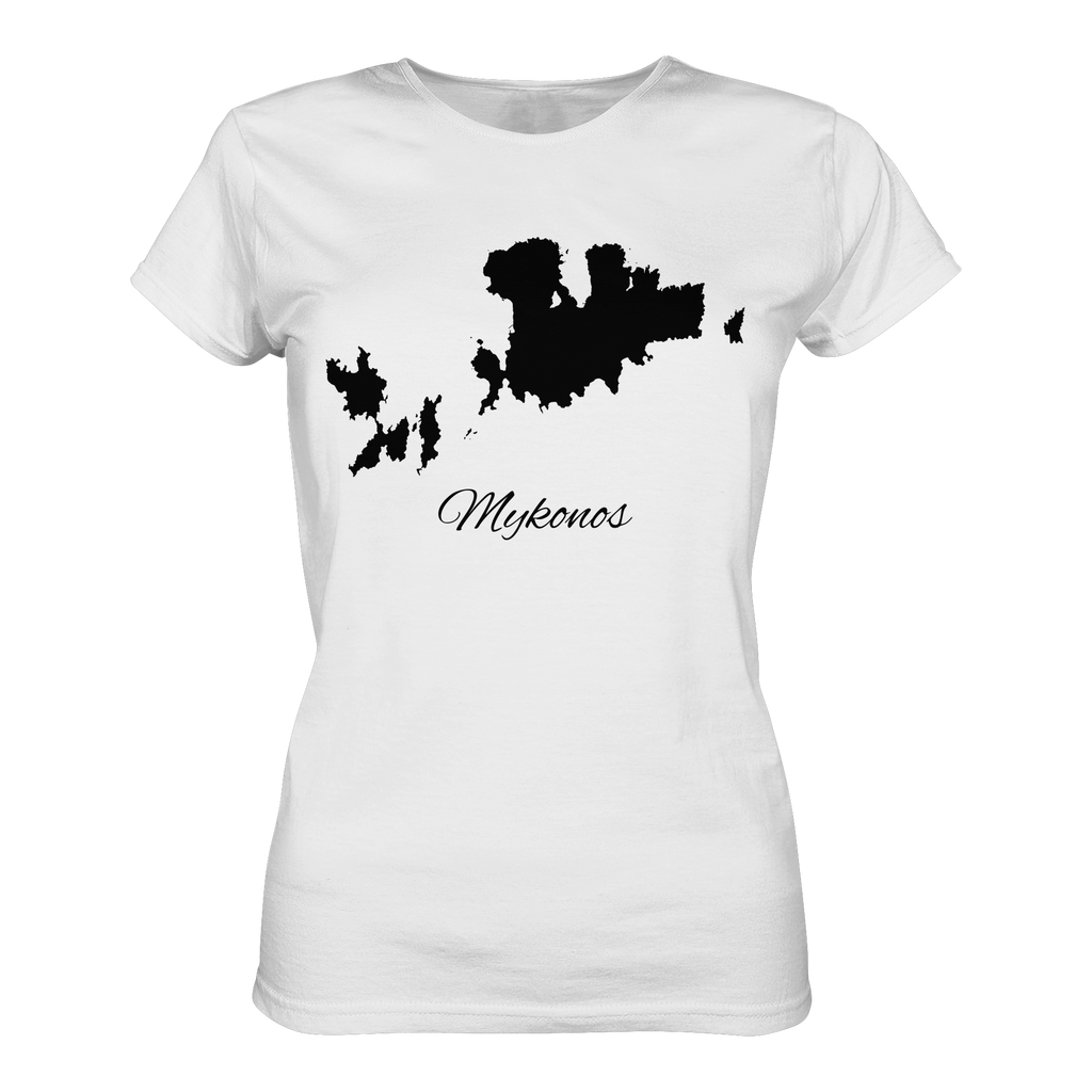 Mykonos Silhouette Griechenland - Ladies Organic Shirt