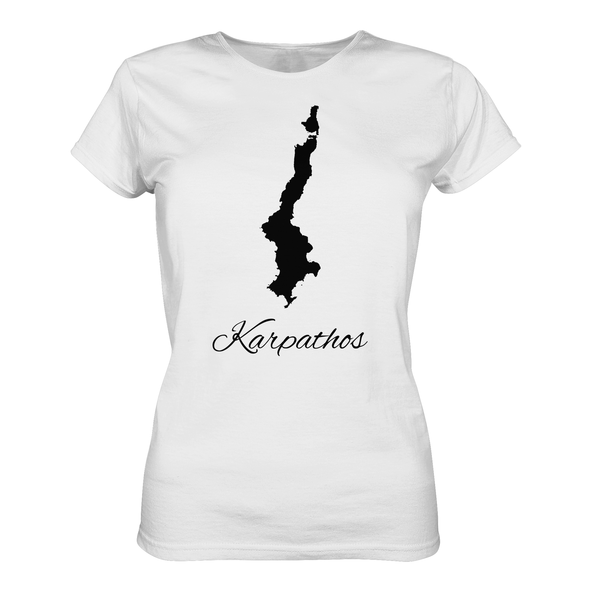 Karpathos Silhouette Griechenland - Ladies Organic Shirt