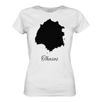 Thasos Silhouette Griechenland - Ladies Organic Shirt