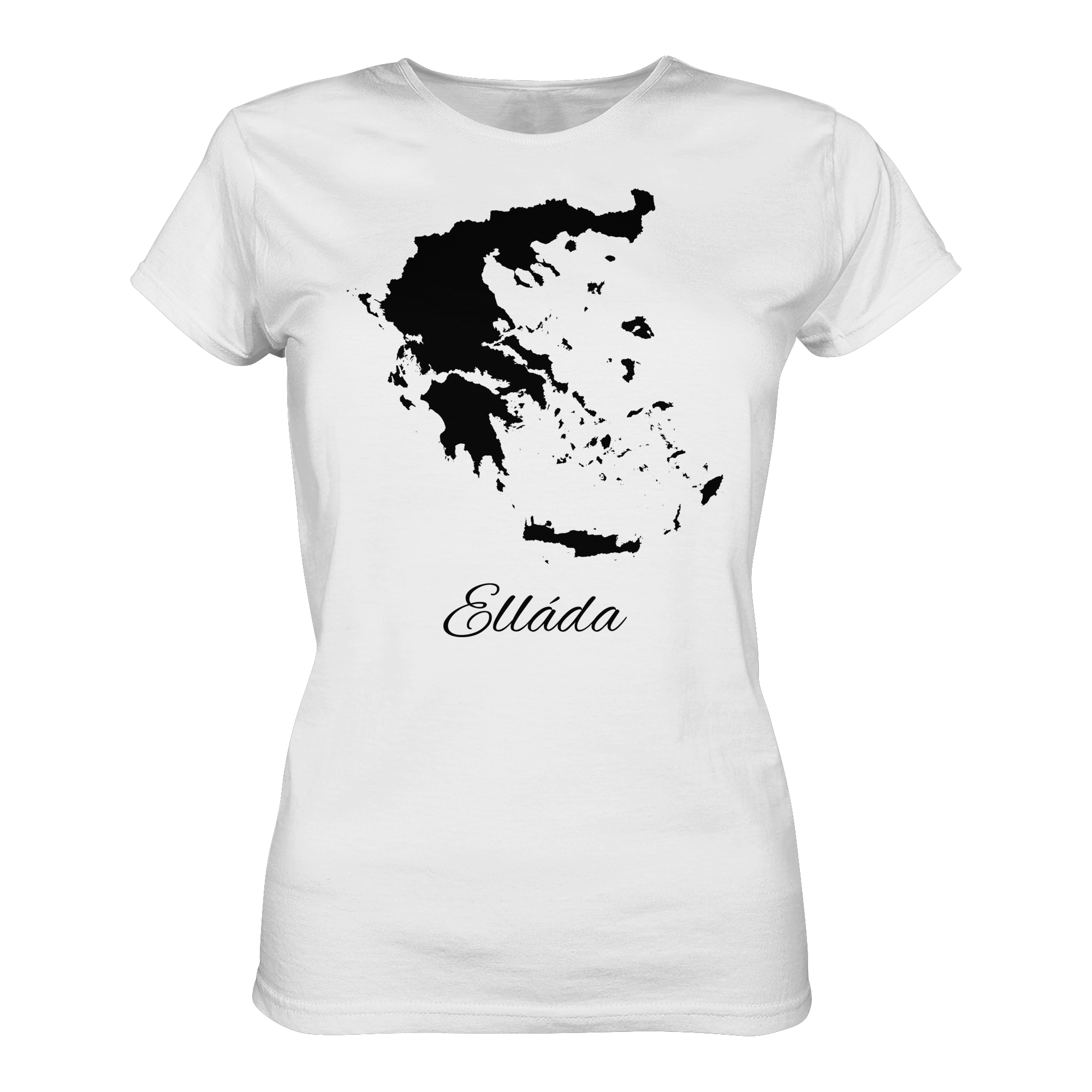 Ellada Silhouette Griechenland - Ladies Organic Shirt