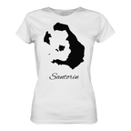 Santorin Silhouette Griechenland - Ladies Organic Shirt