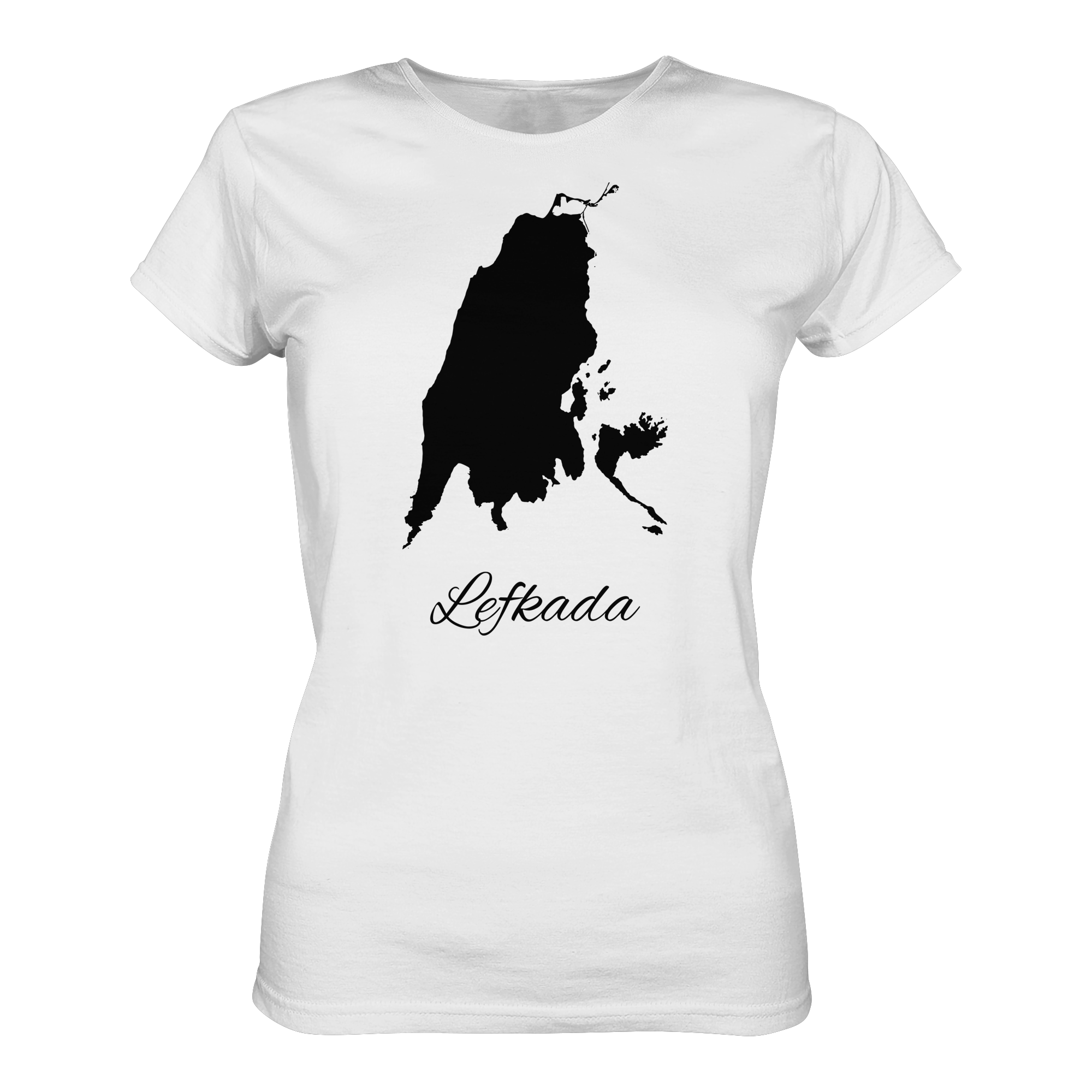 Lefkada Silhouette Griechenland - Ladies Organic Shirt