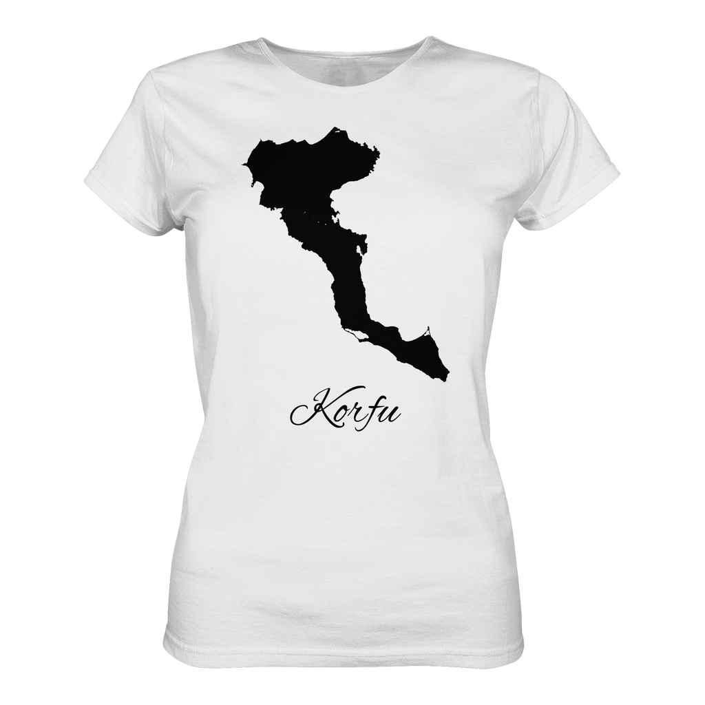 Korfu Silhouette Griechenland - Ladies Organic Shirt