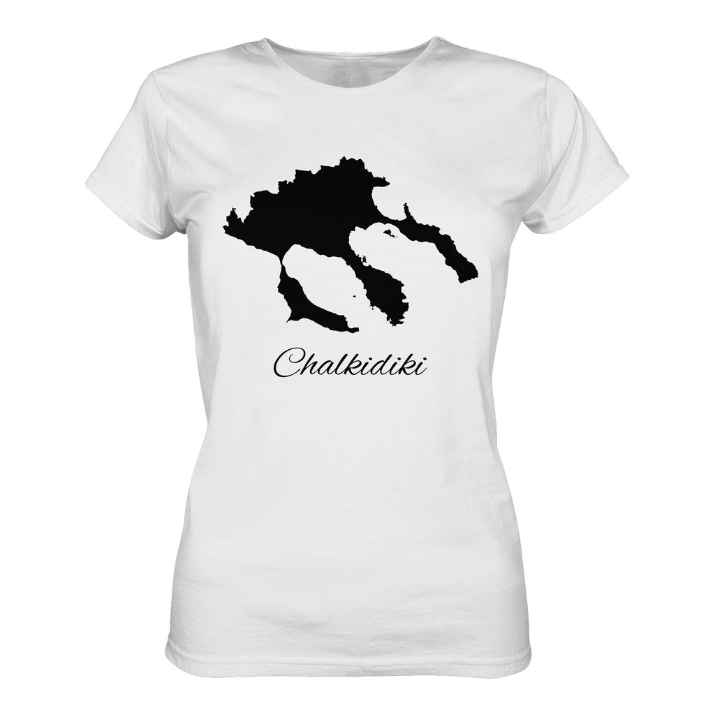 Chalkidiki Silhouette Griechenland - Ladies Organic Shirt