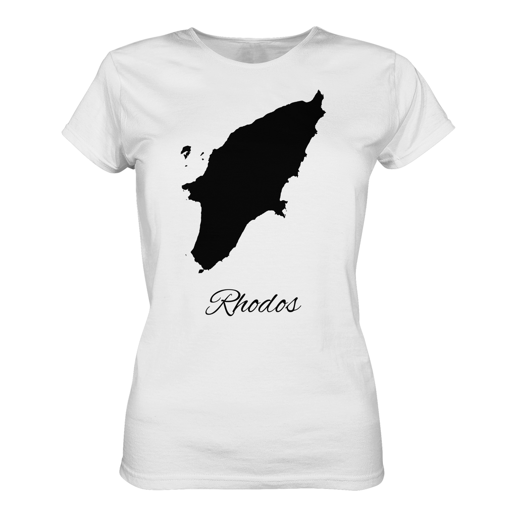 Rhodos Silhouette Griechenland - Ladies Organic Shirt