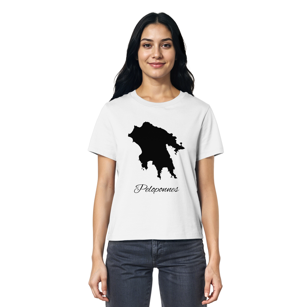 Peloponnes Silhouette Griechenland - Ladies Organic Shirt