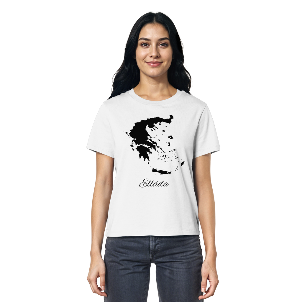 Ellada Silhouette Griechenland - Ladies Organic Shirt