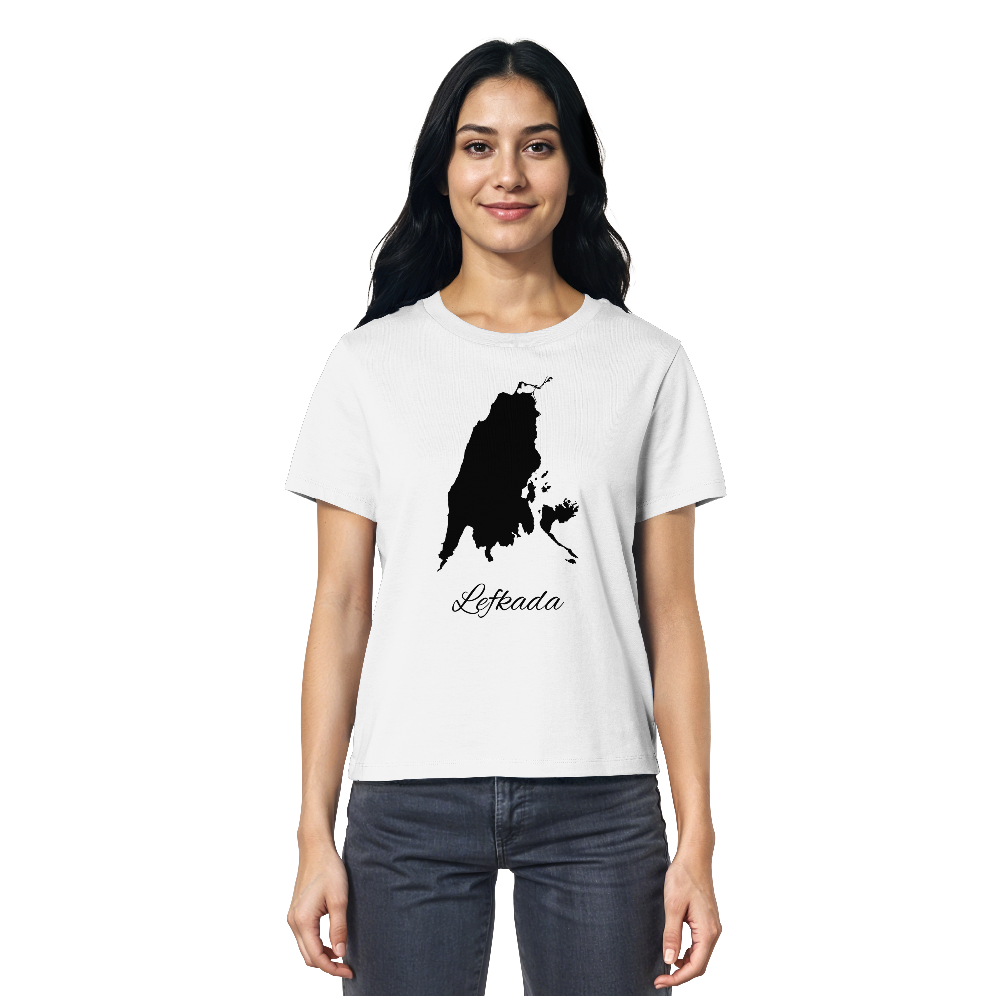Lefkada Silhouette Griechenland - Ladies Organic Shirt