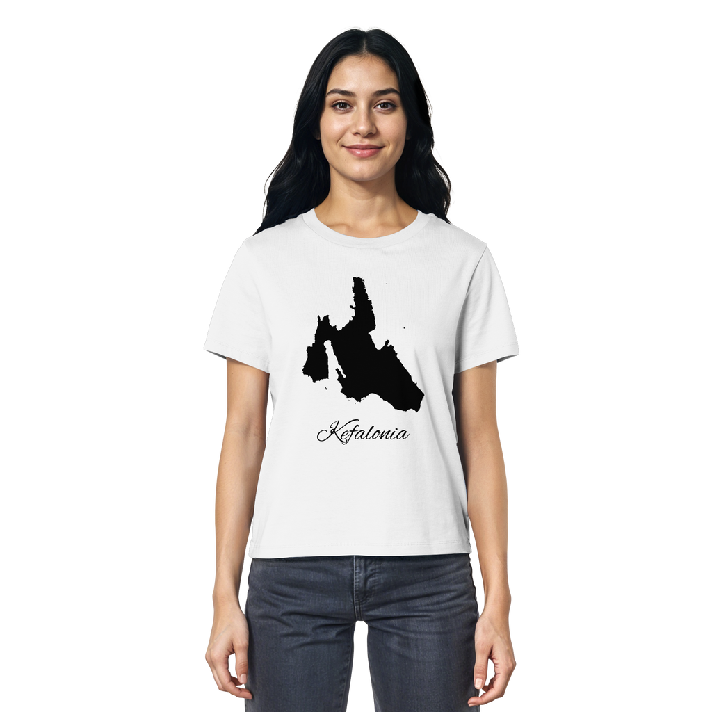Kefalonia Silhouette Griechenland - Ladies Organic Shirt