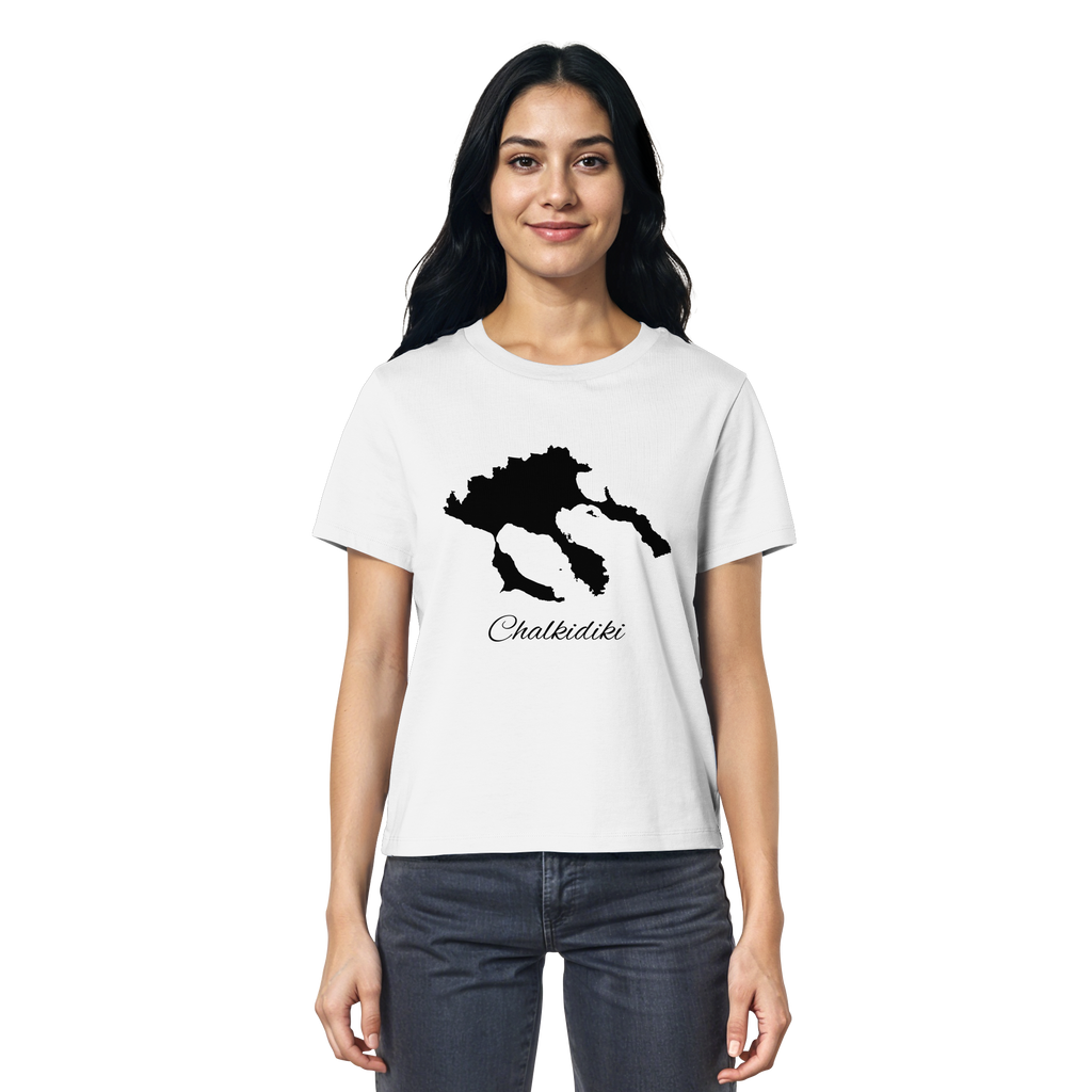Chalkidiki Silhouette Griechenland - Ladies Organic Shirt