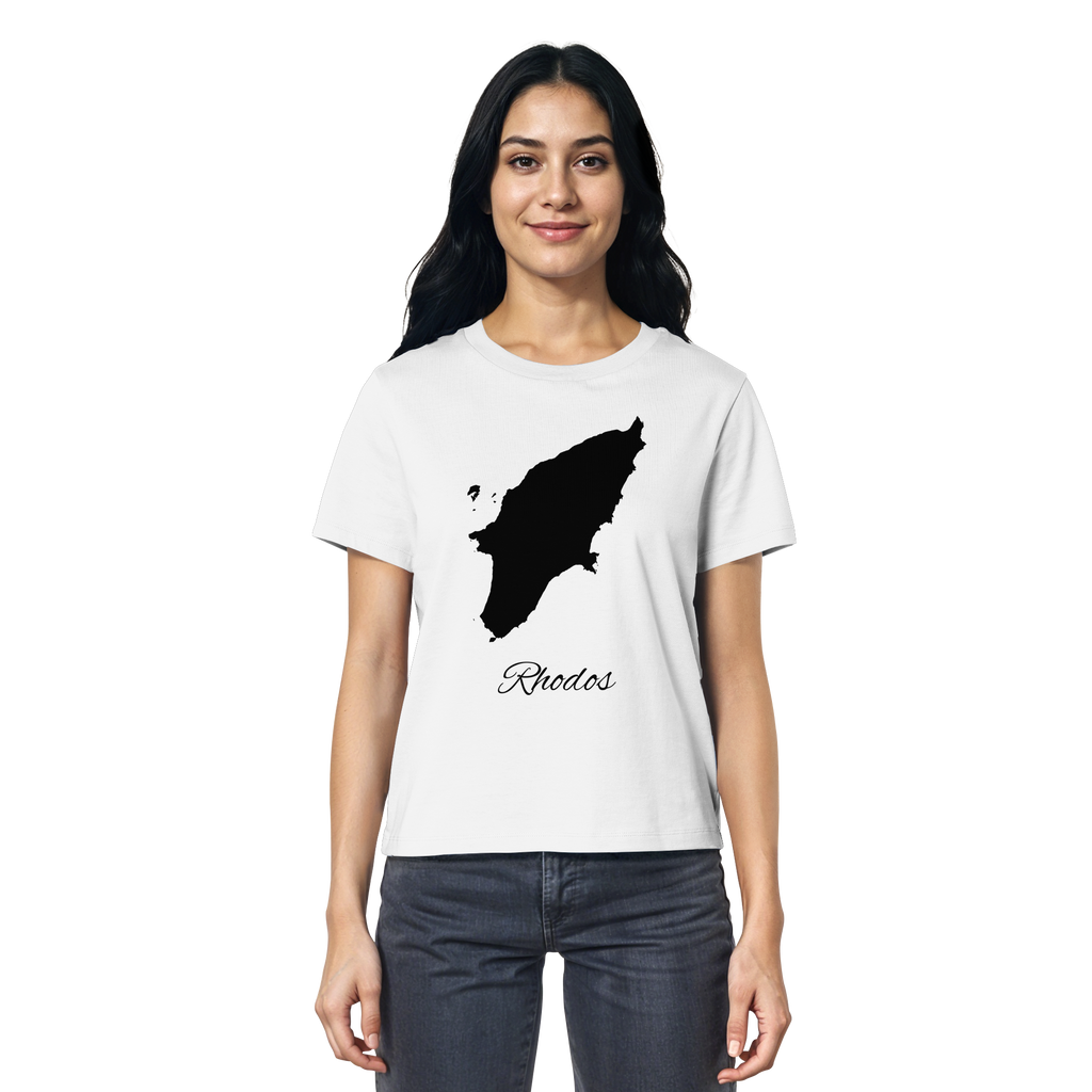 Rhodos Silhouette Griechenland - Ladies Organic Shirt