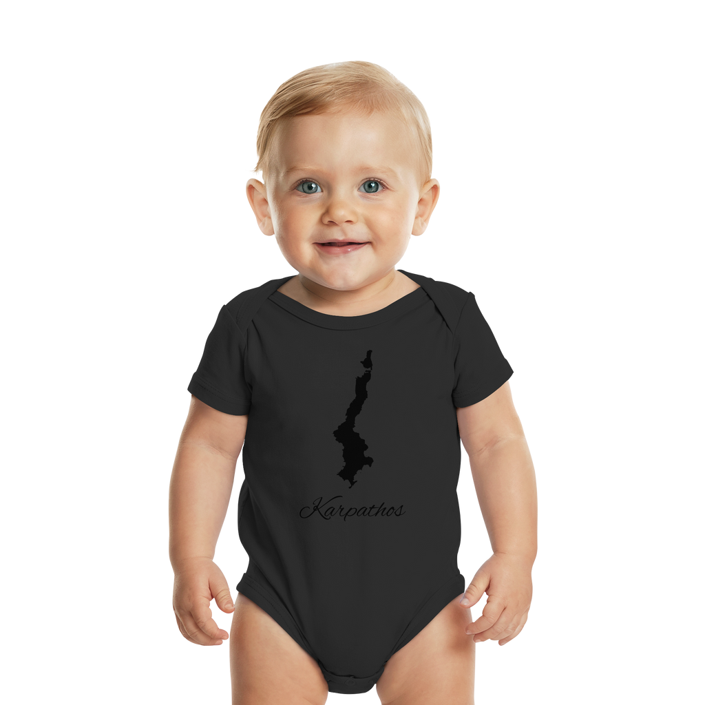 Karpathos Silhouette Griechenland - Organic Baby Bodysuit