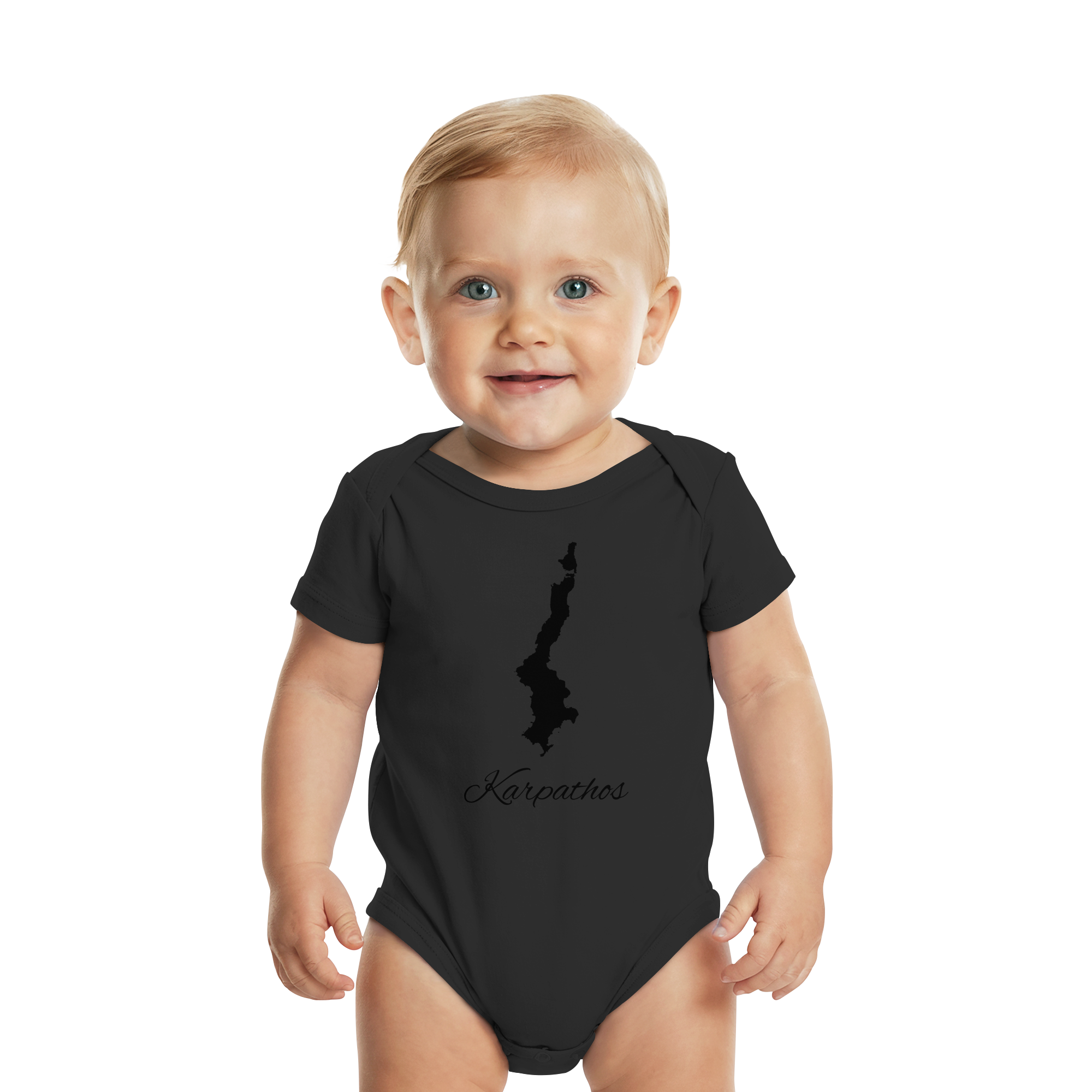 Karpathos Silhouette Griechenland - Organic Baby Bodysuit